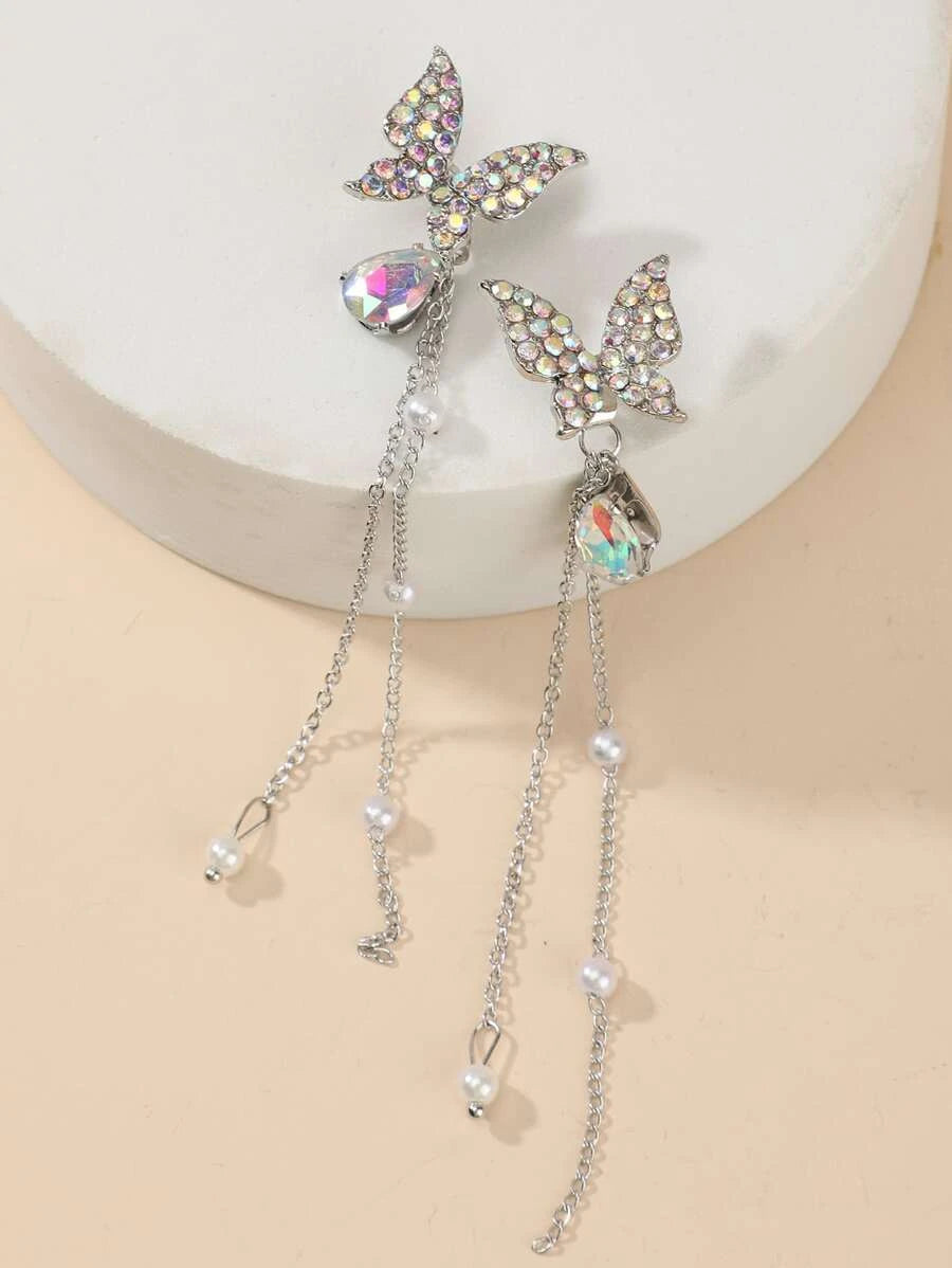 Luxury Butterfly Drop Earring