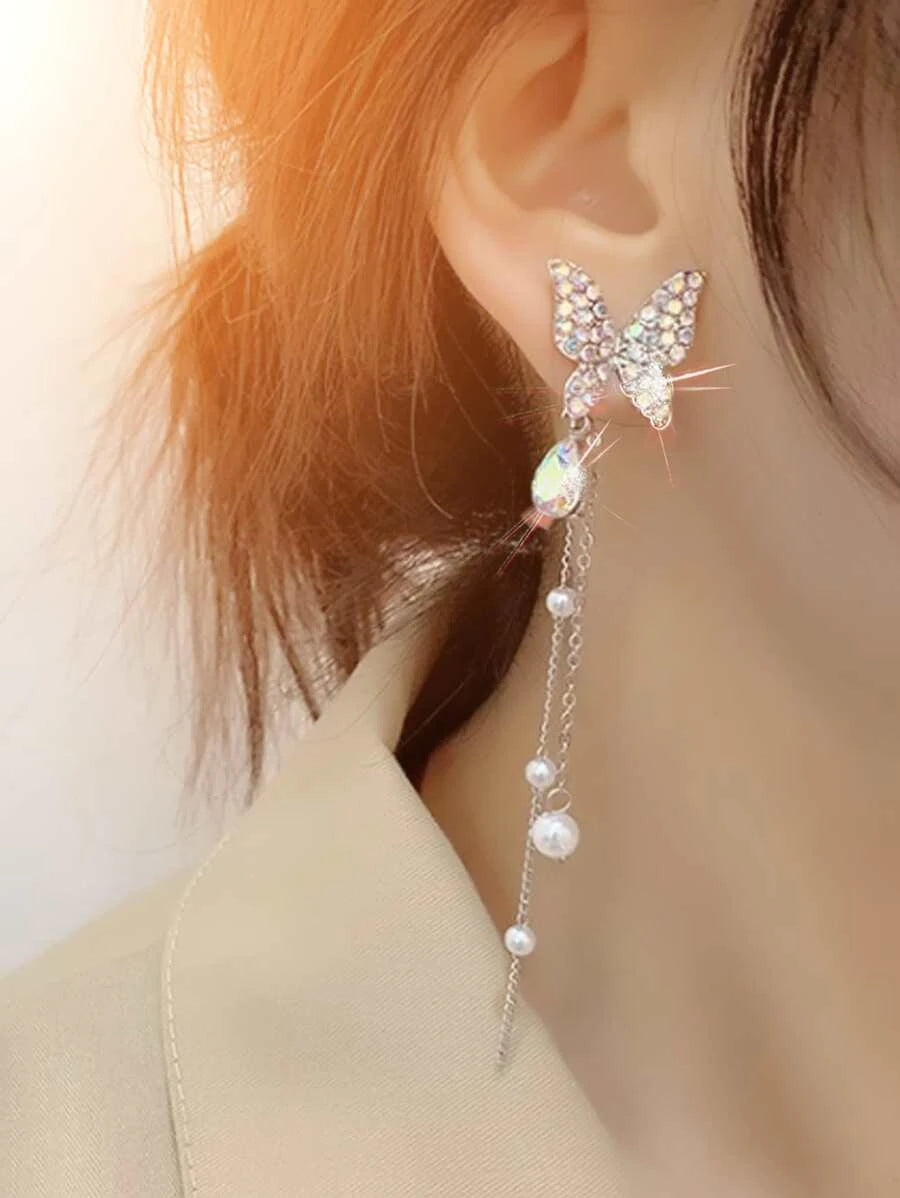Luxury Butterfly Drop Earring