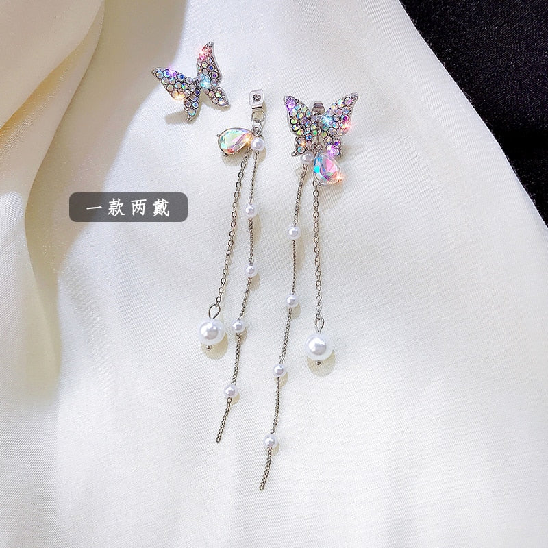 Luxury Butterfly Drop Earring