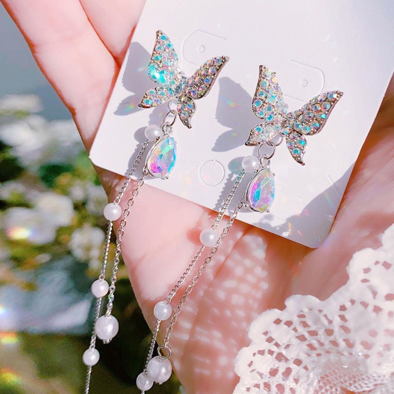 Luxury Butterfly Drop Earring