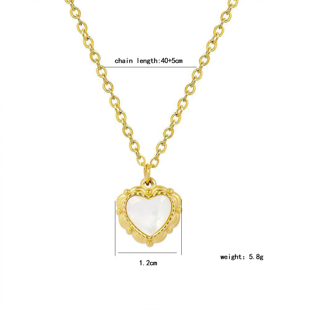 Elegant Gold-Plated Heart Pendant Necklace