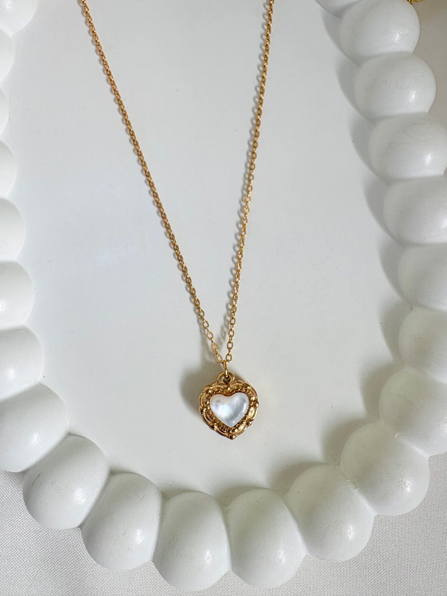 Elegant Gold-Plated Heart Pendant Necklace