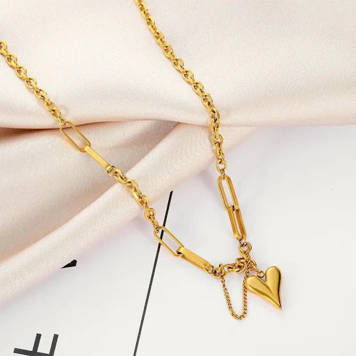 Bold Love Heart Pendant Necklace