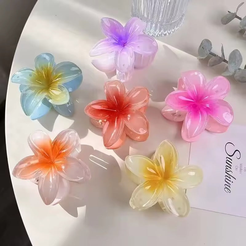Mini Flower Trendy Hair Claw Clips ( Pack Of 5 )