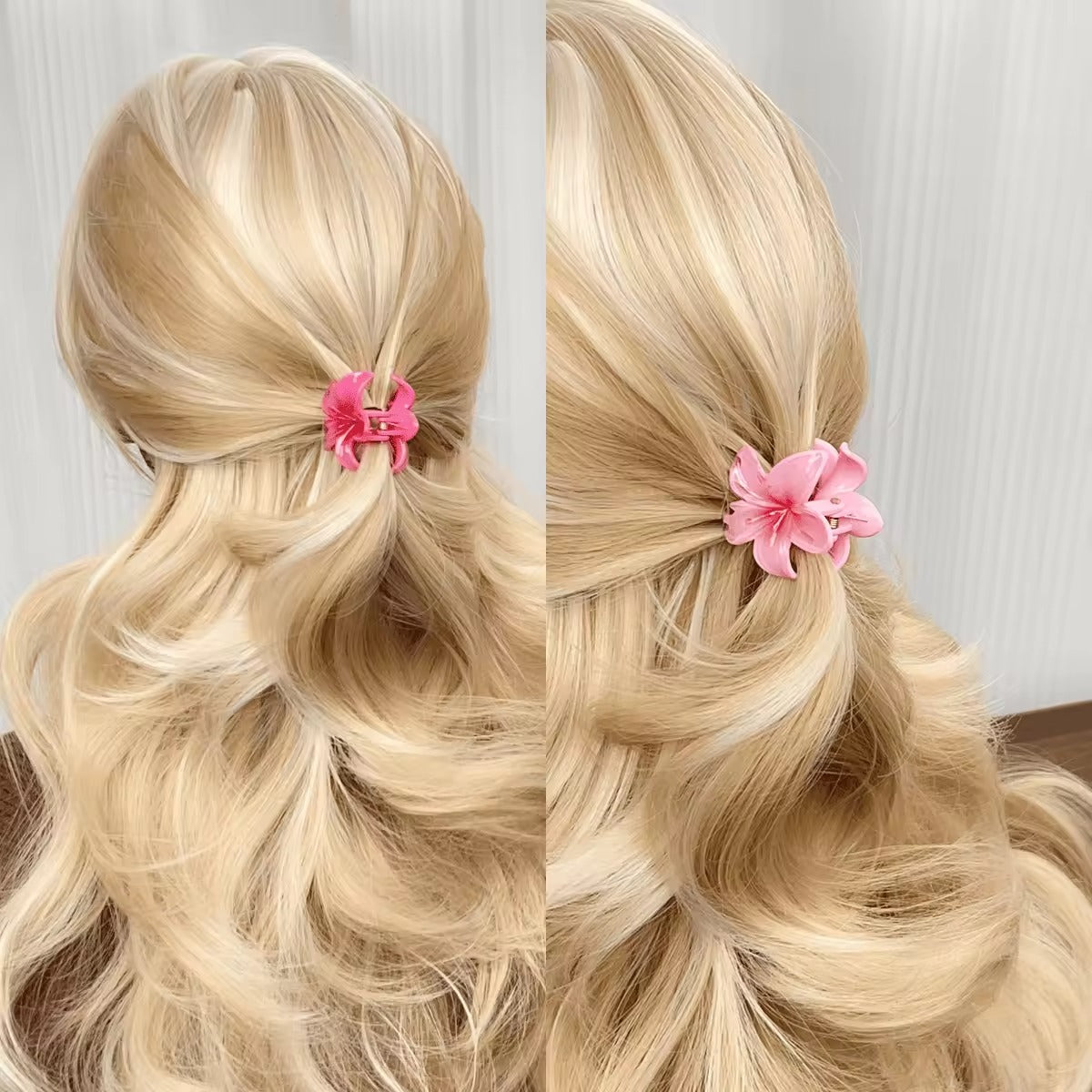 Mini Flower Trendy Hair Claw Clips ( Pack Of 5 )
