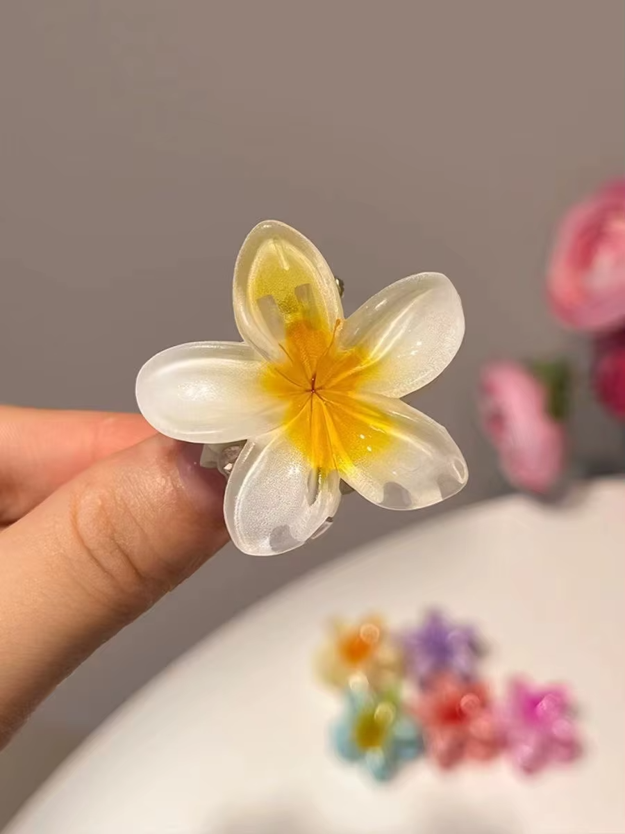 Mini Flower Trendy Hair Claw Clips ( Pack Of 5 )
