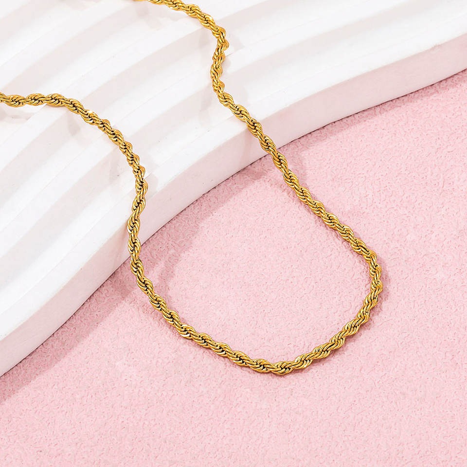 Golden Rope Chain Necklace