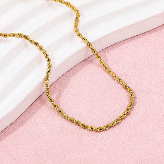 Golden Rope Chain Necklace