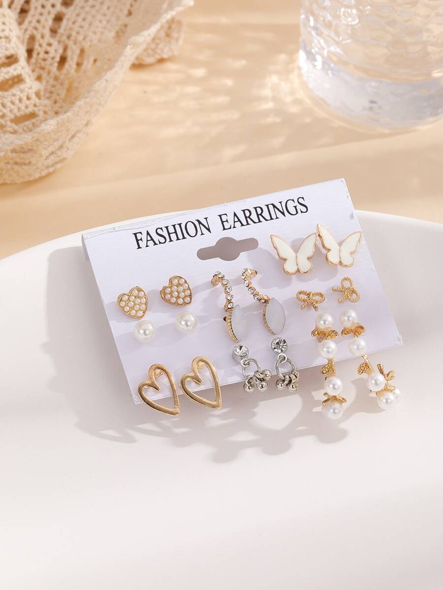 9 Pair Of earrings Set