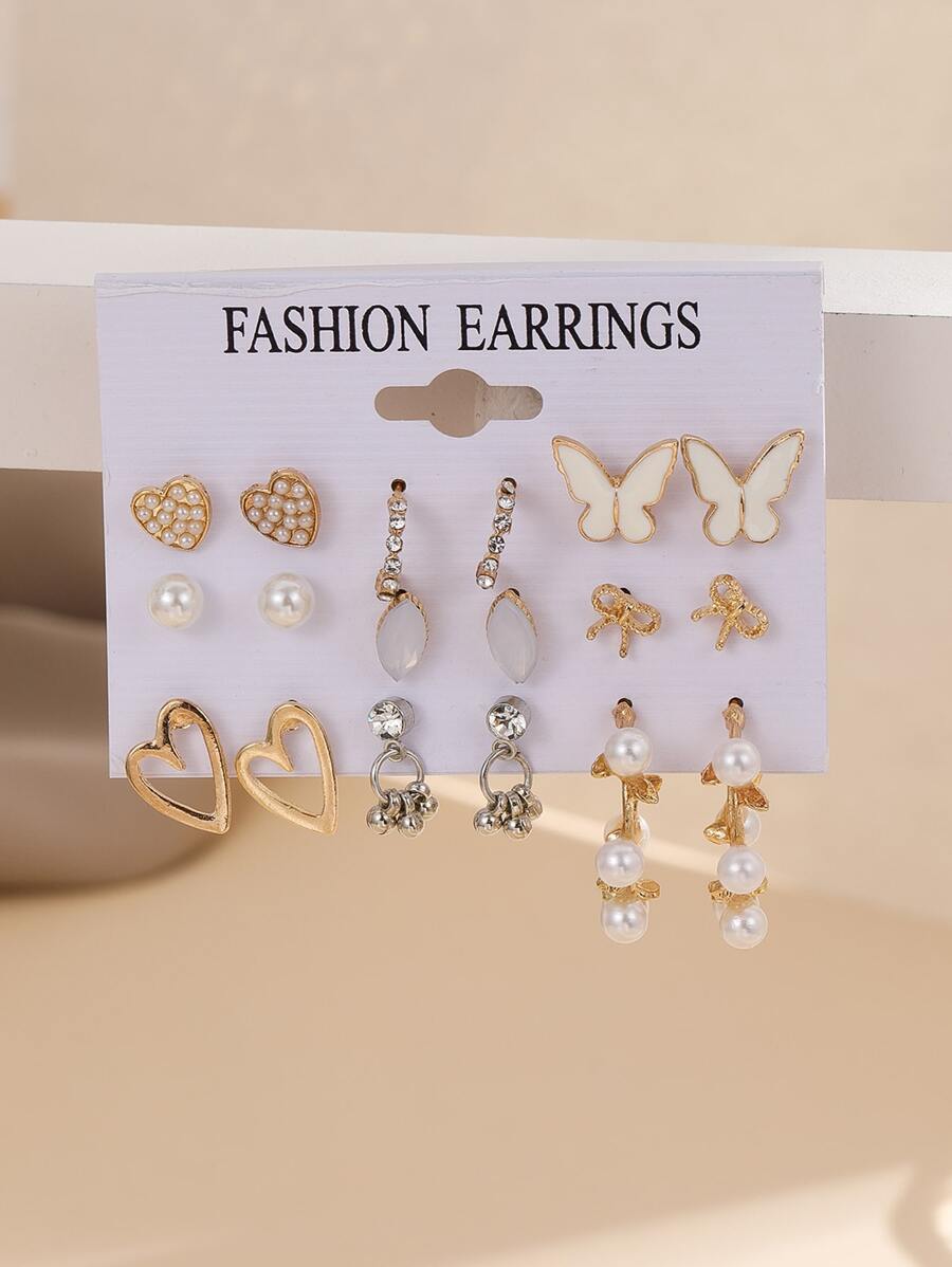 9 Pair Of earrings Set