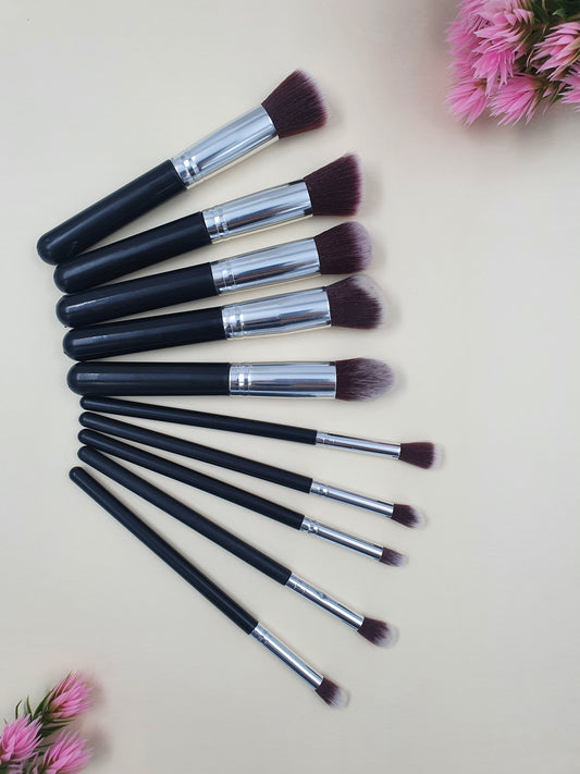 Stily Makeup Brush Set - Pack of 10