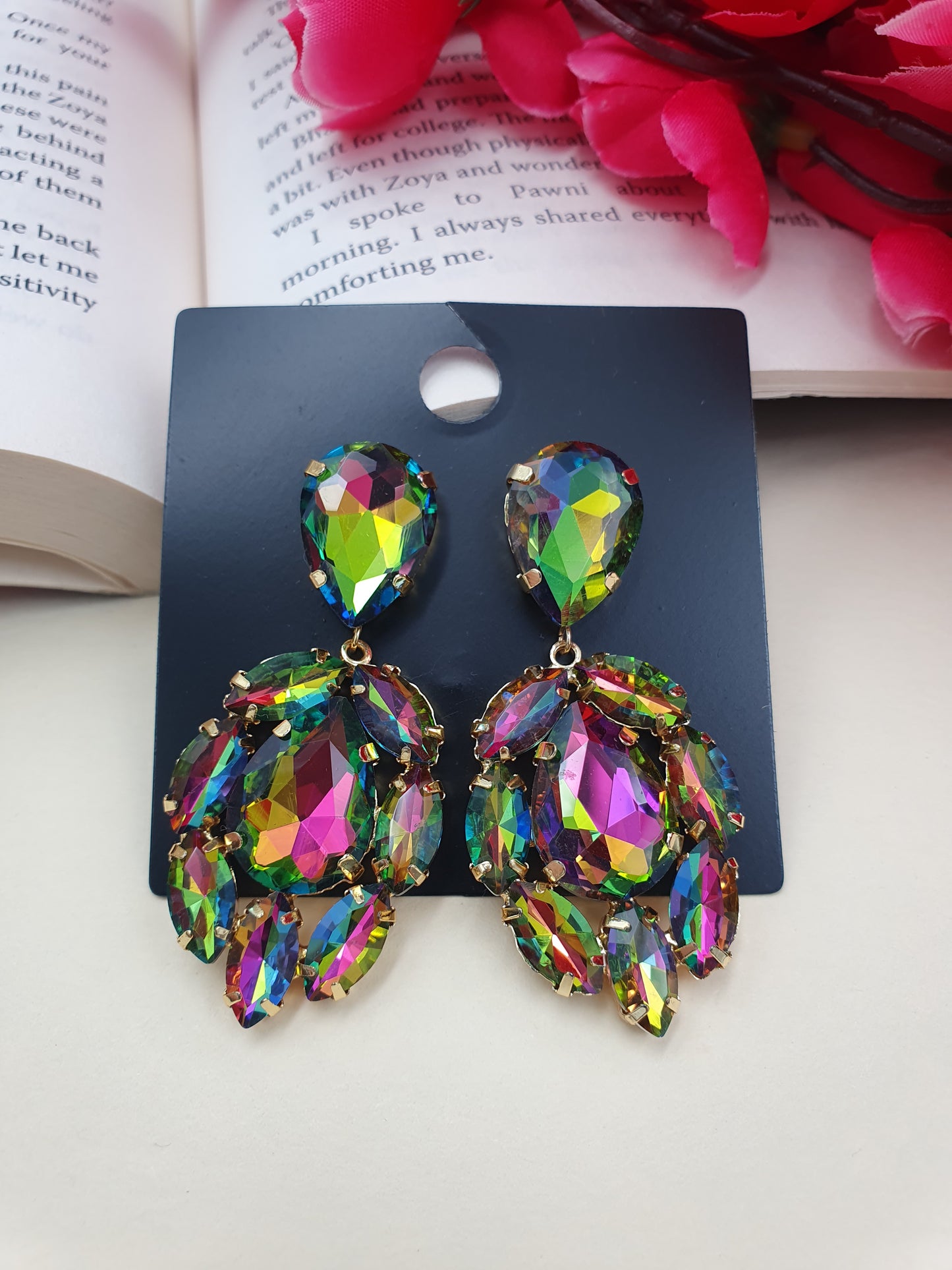 Multicolor Stone Earrings