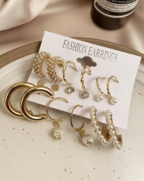 9-Pair Mix & Match Earring Set