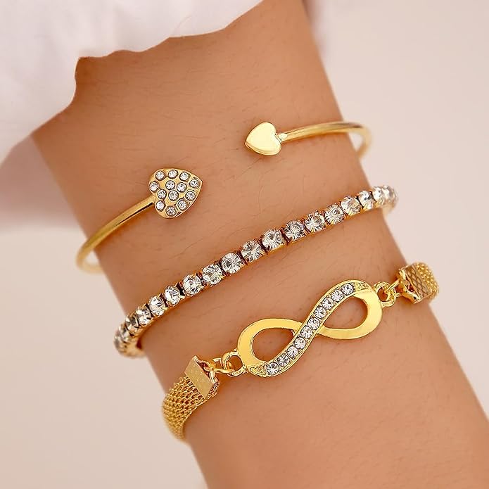 3pcs/Set Fashionable Symbol Bracelet For Women