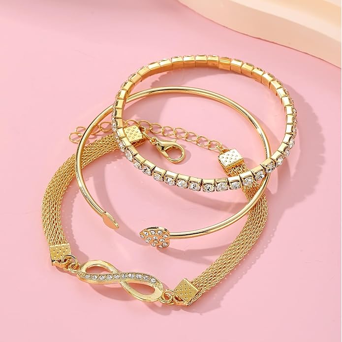 3pcs/Set Fashionable Symbol Bracelet For Women