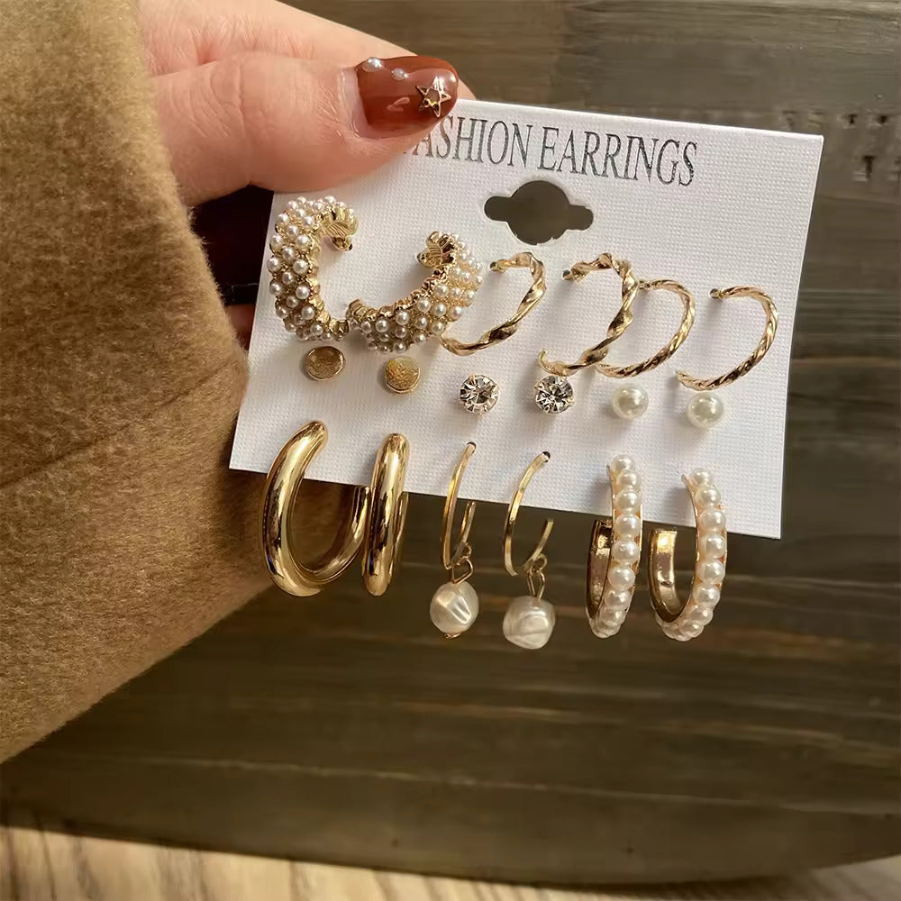 9-Pair Mix & Match Earring Set