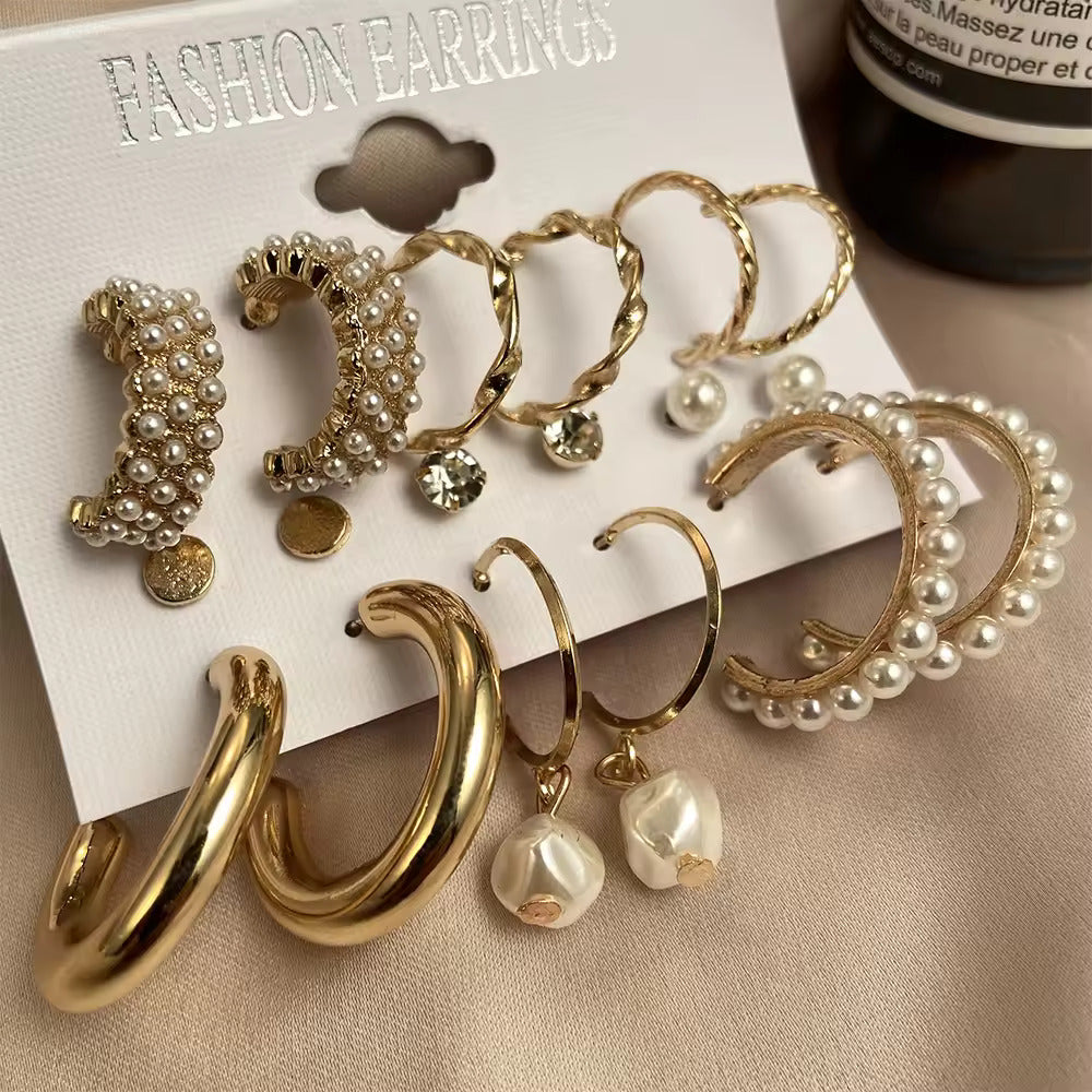 9-Pair Mix & Match Earring Set