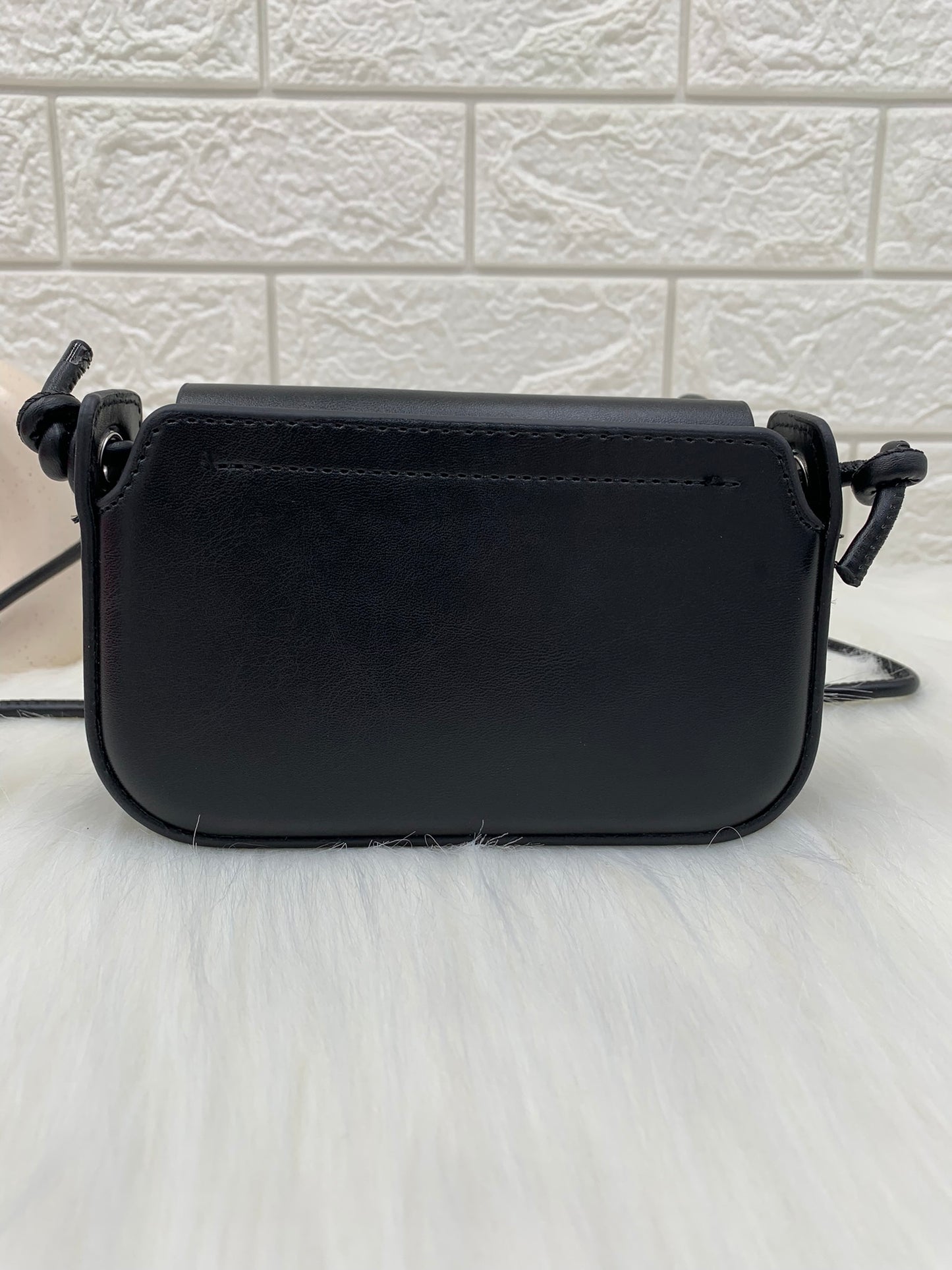 Black Camera-Style Sling Bag