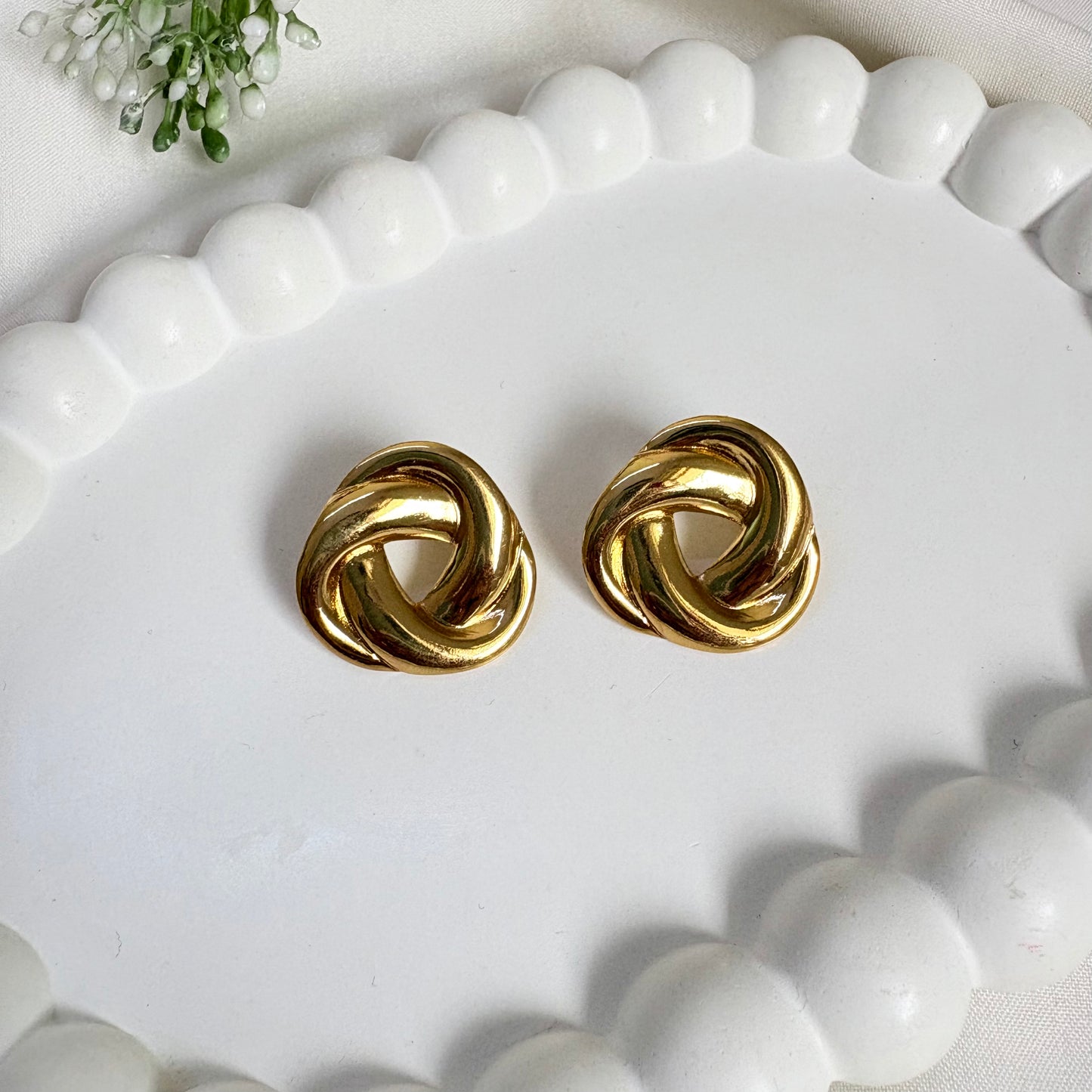 Double Round Ring Earrings | Waterproof & Tarnish Free