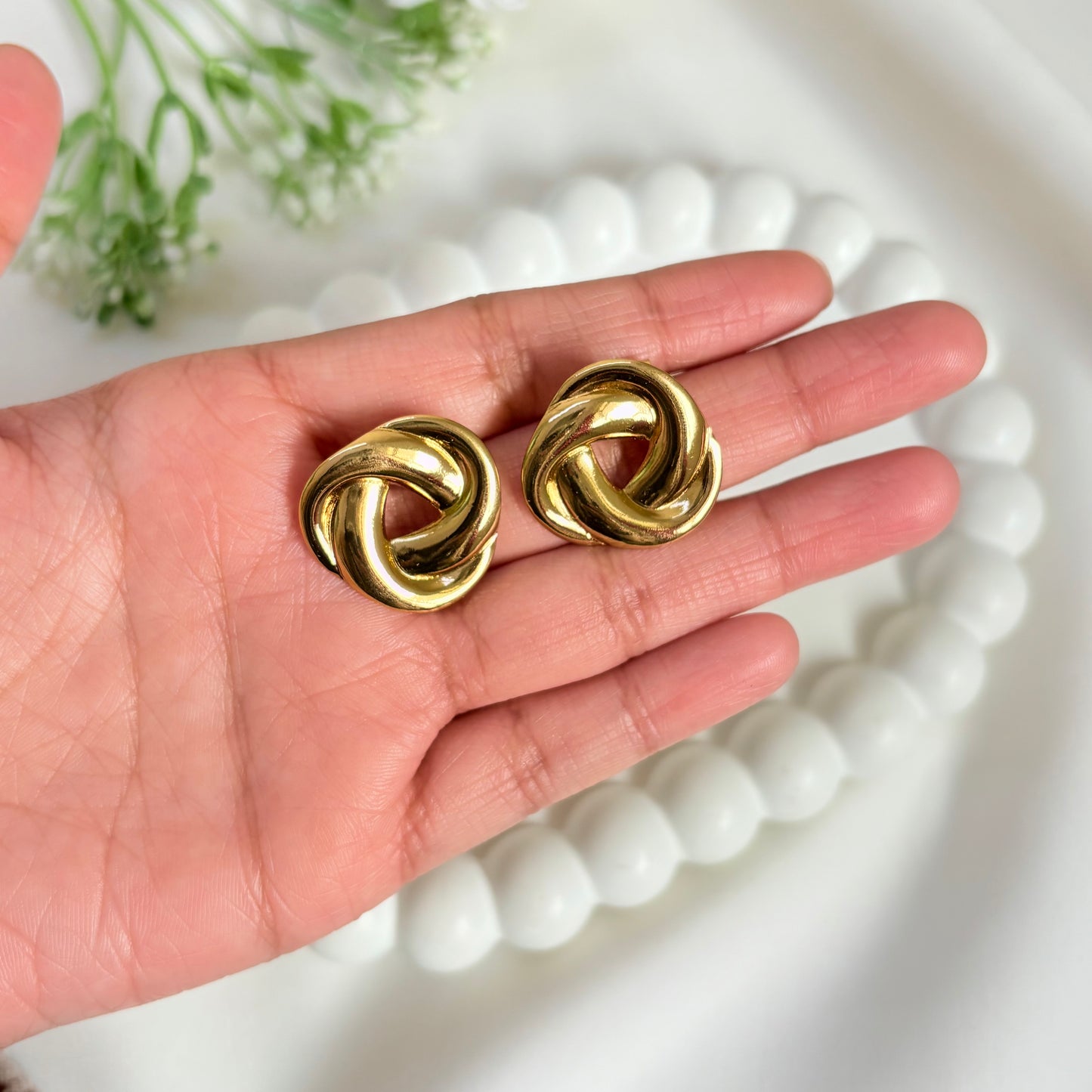 Double Round Ring Earrings | Waterproof & Tarnish Free