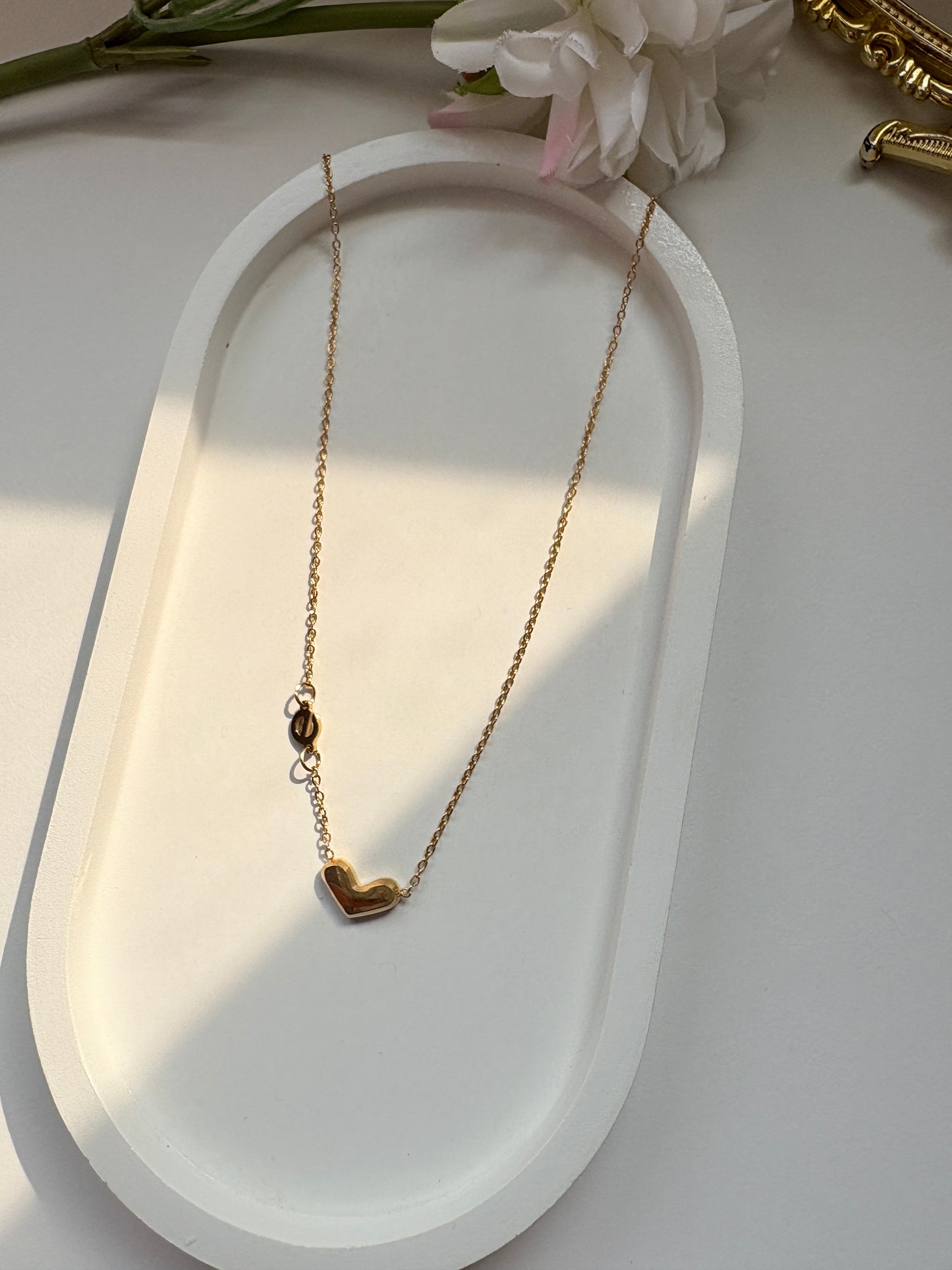 Luxury Gold Chain Women Heart Necklace