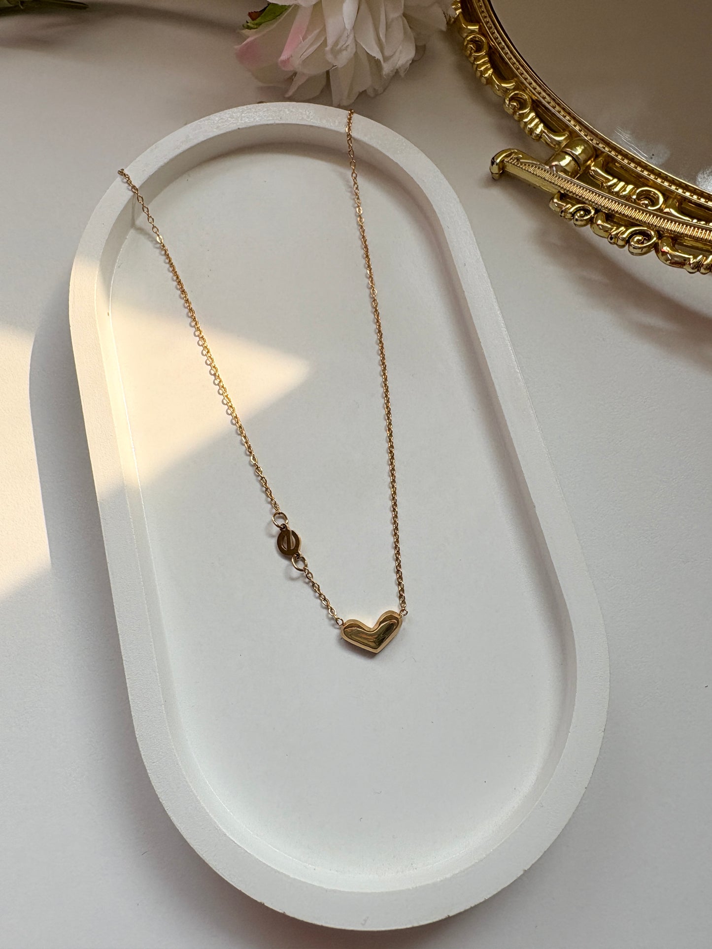 Luxury Gold Chain Women Heart Necklace