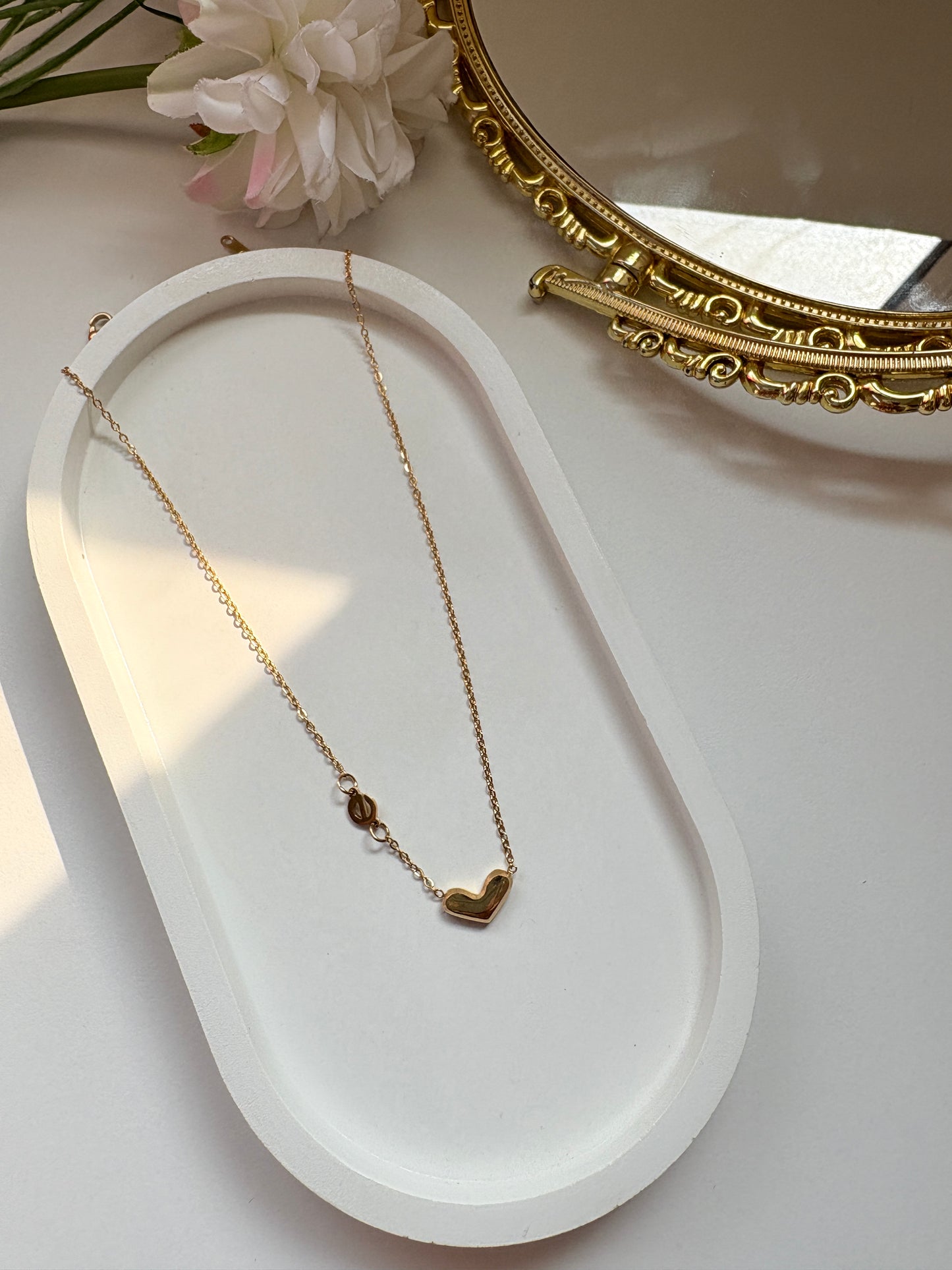 Luxury Gold Chain Women Heart Necklace