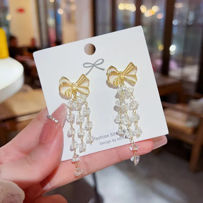 Stylist Bella Bow Danglers Earrings