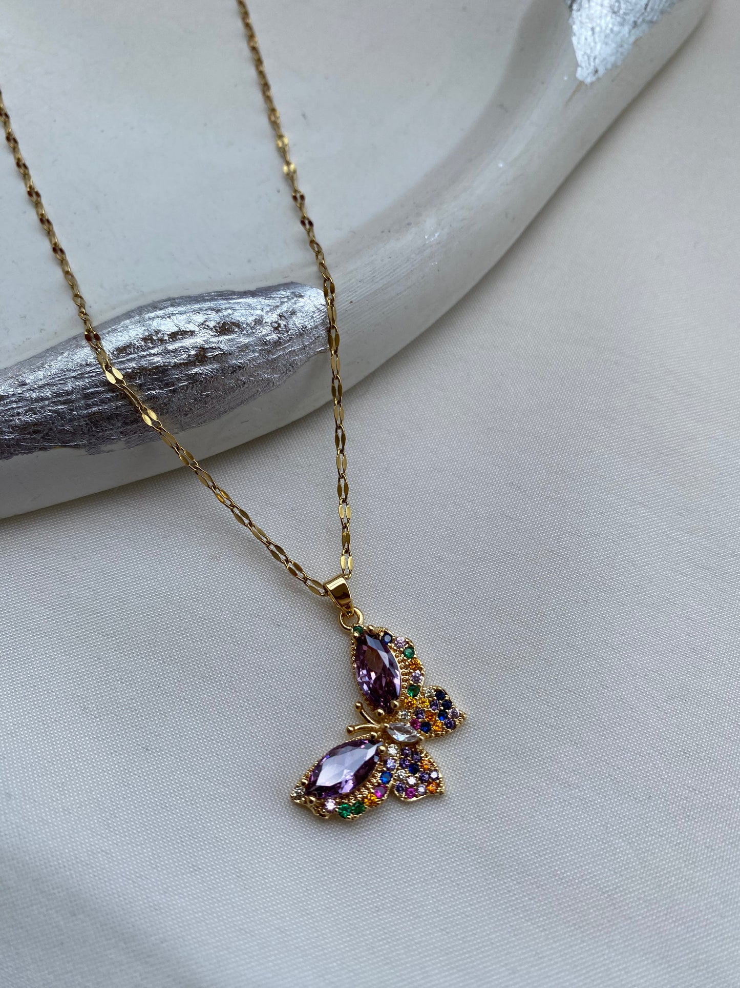 Beautiful Butterfly Necklace | Anti Tarnish | Waterproof