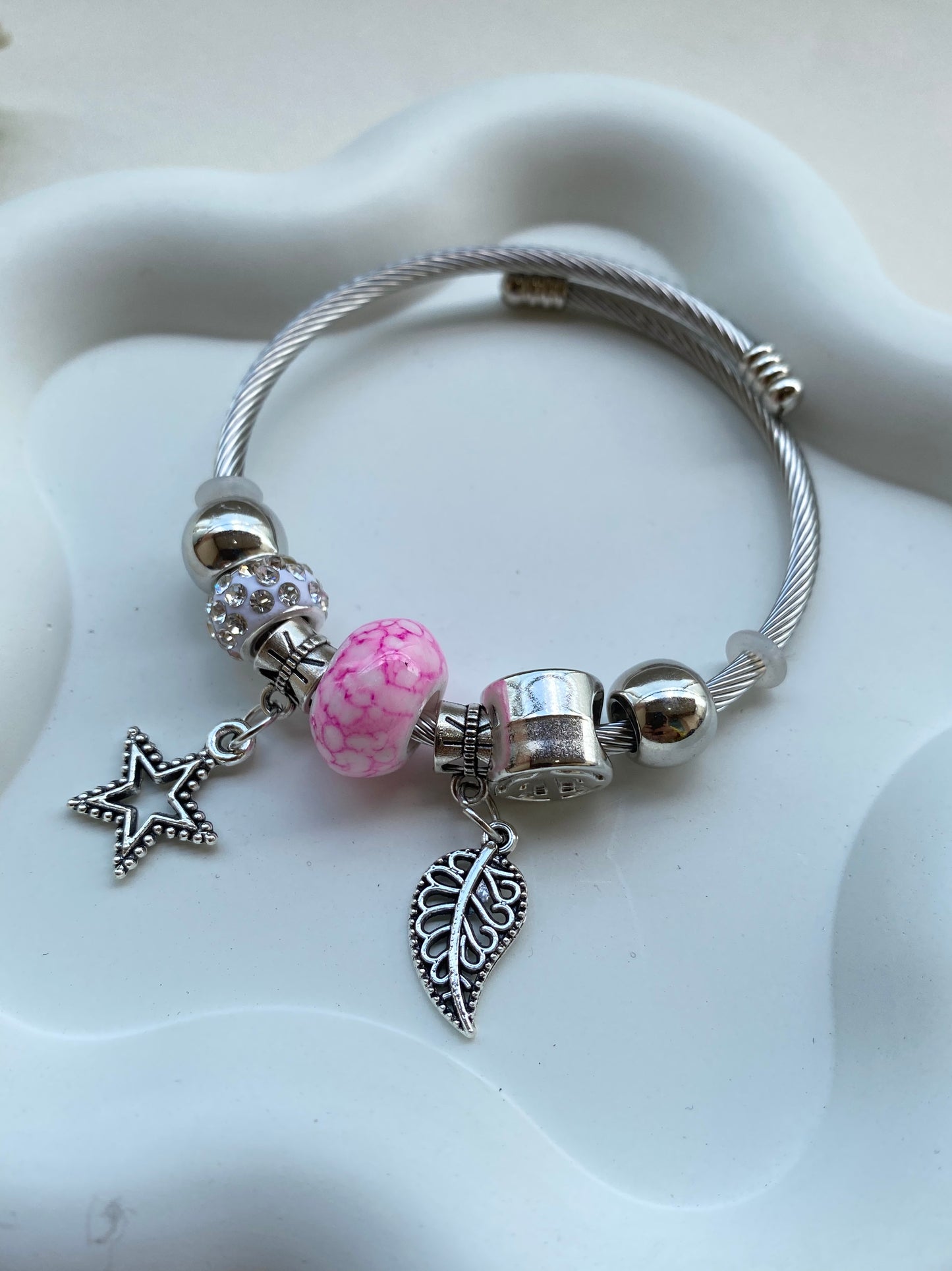 Anti-Tarnish Stainless Steel Charms Bracelet