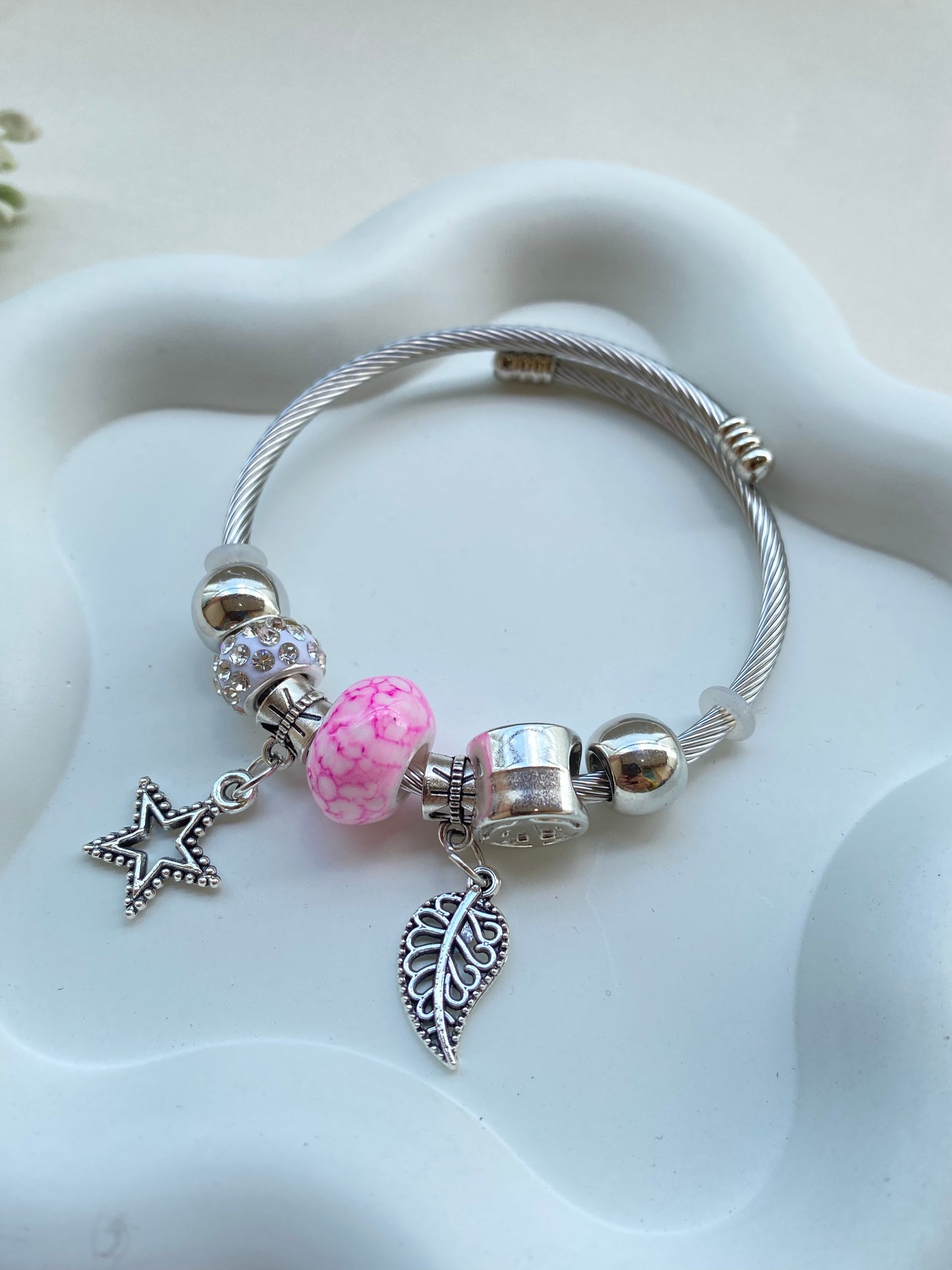 Anti-Tarnish Stainless Steel Charms Bracelet