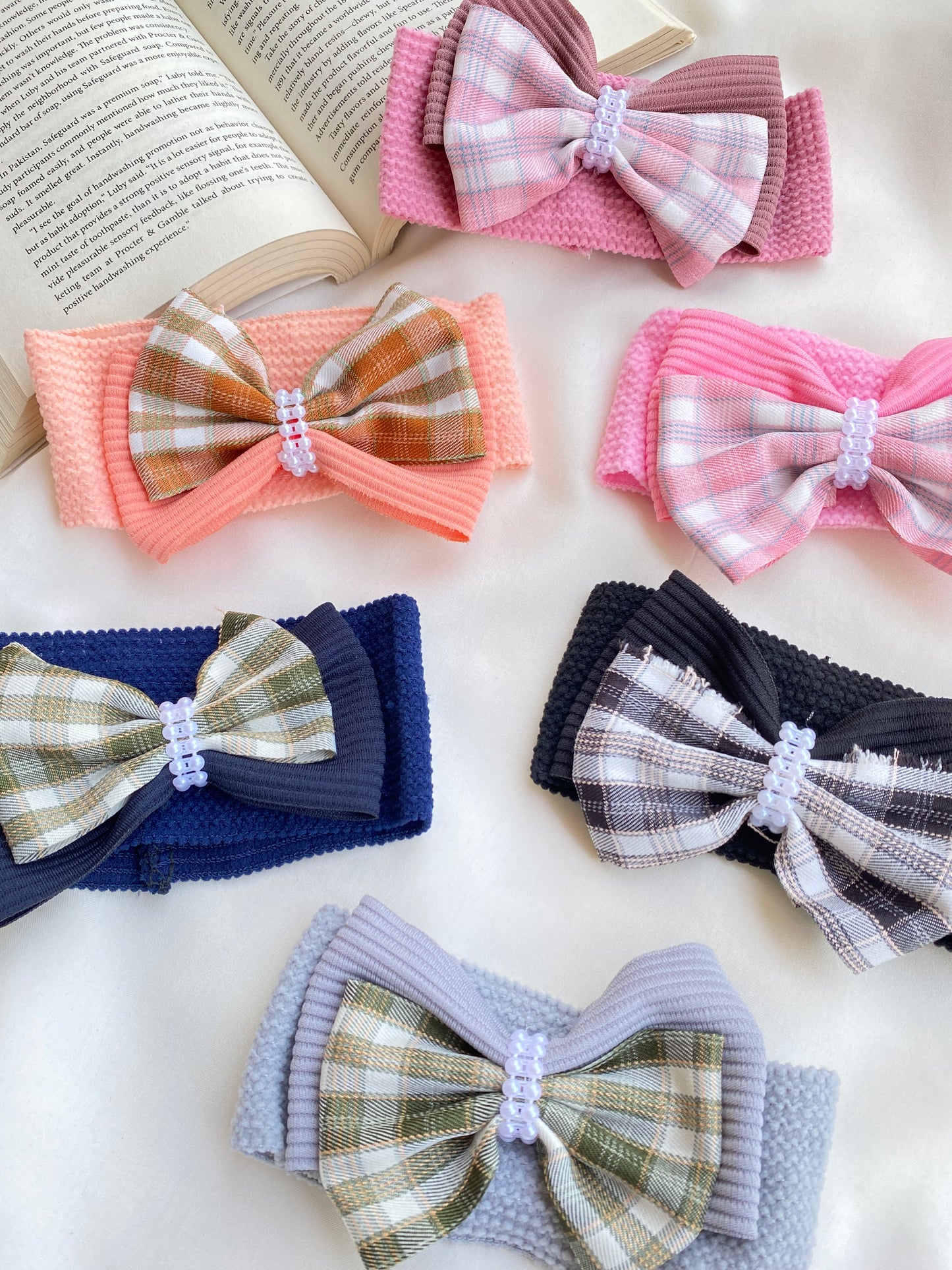 Pack of 3 Any Random Color Bow Head Band