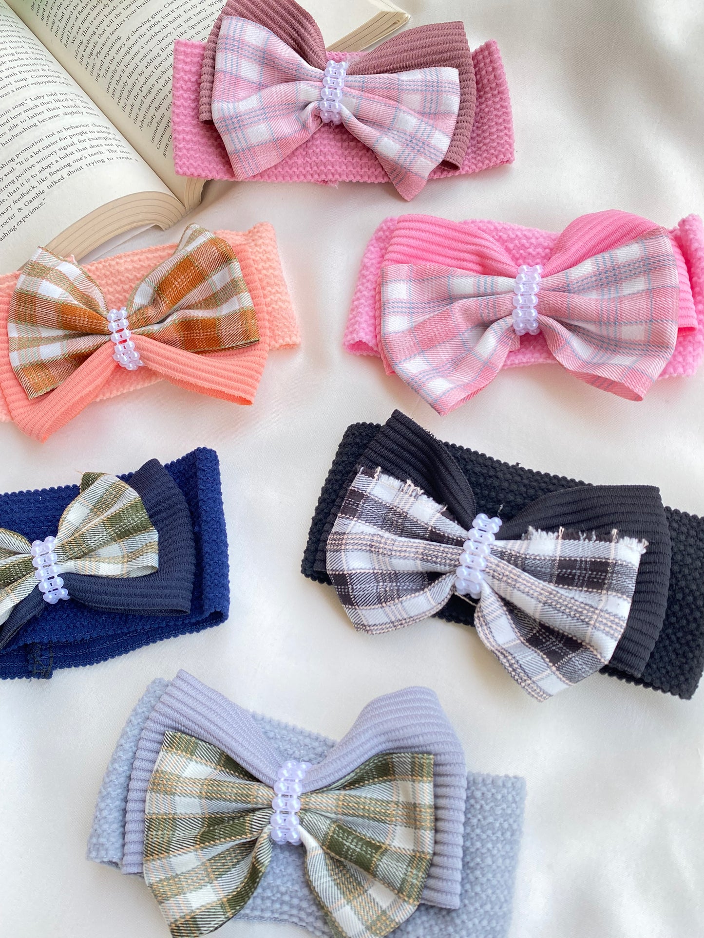 Pack of 3 Any Random Color Bow Head Band