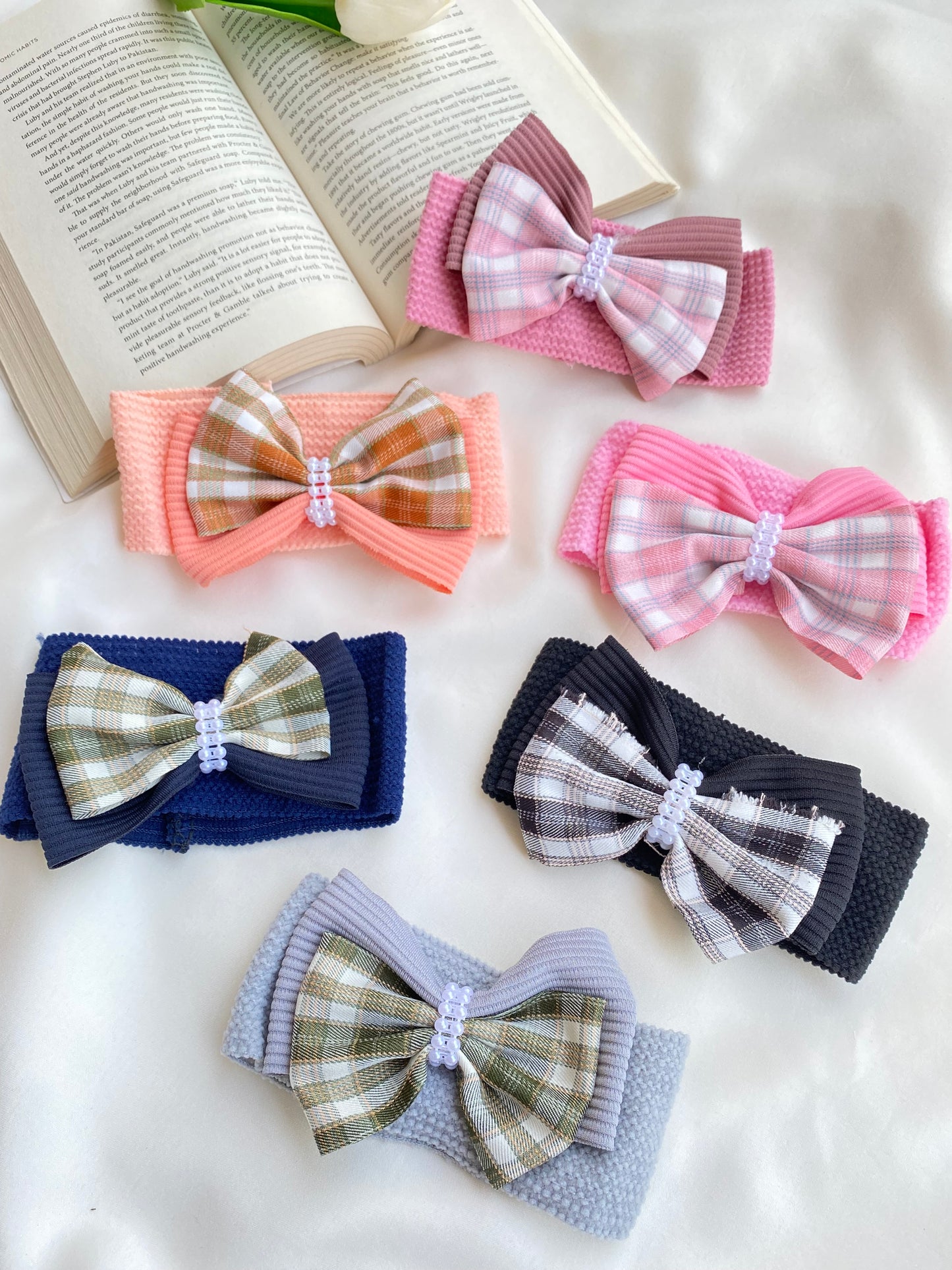 Pack of 3 Any Random Color Bow Head Band