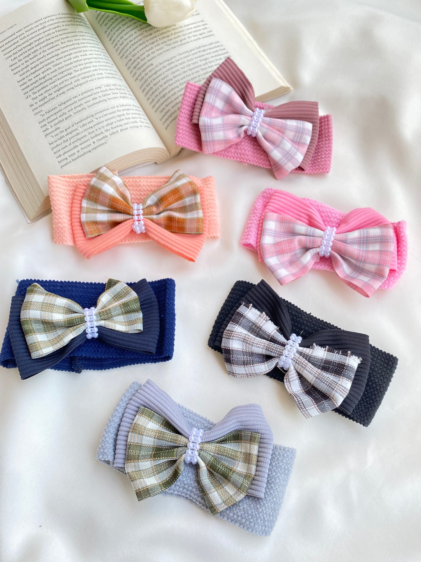 Pack of 3 Any Random Color Bow Head Band