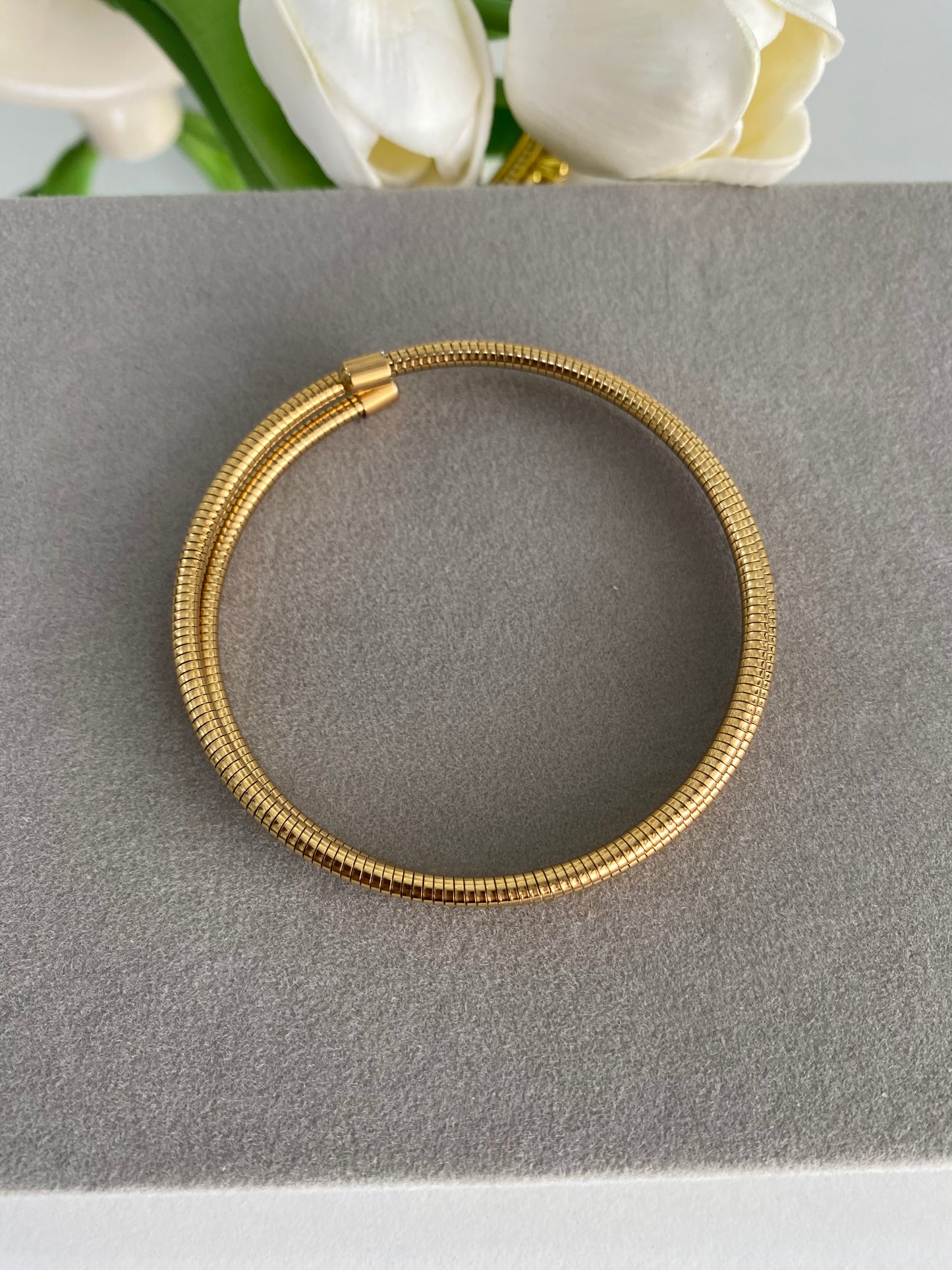 Two Layered Coil Bracelete