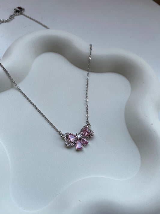 Crystal Bowknot Necklace