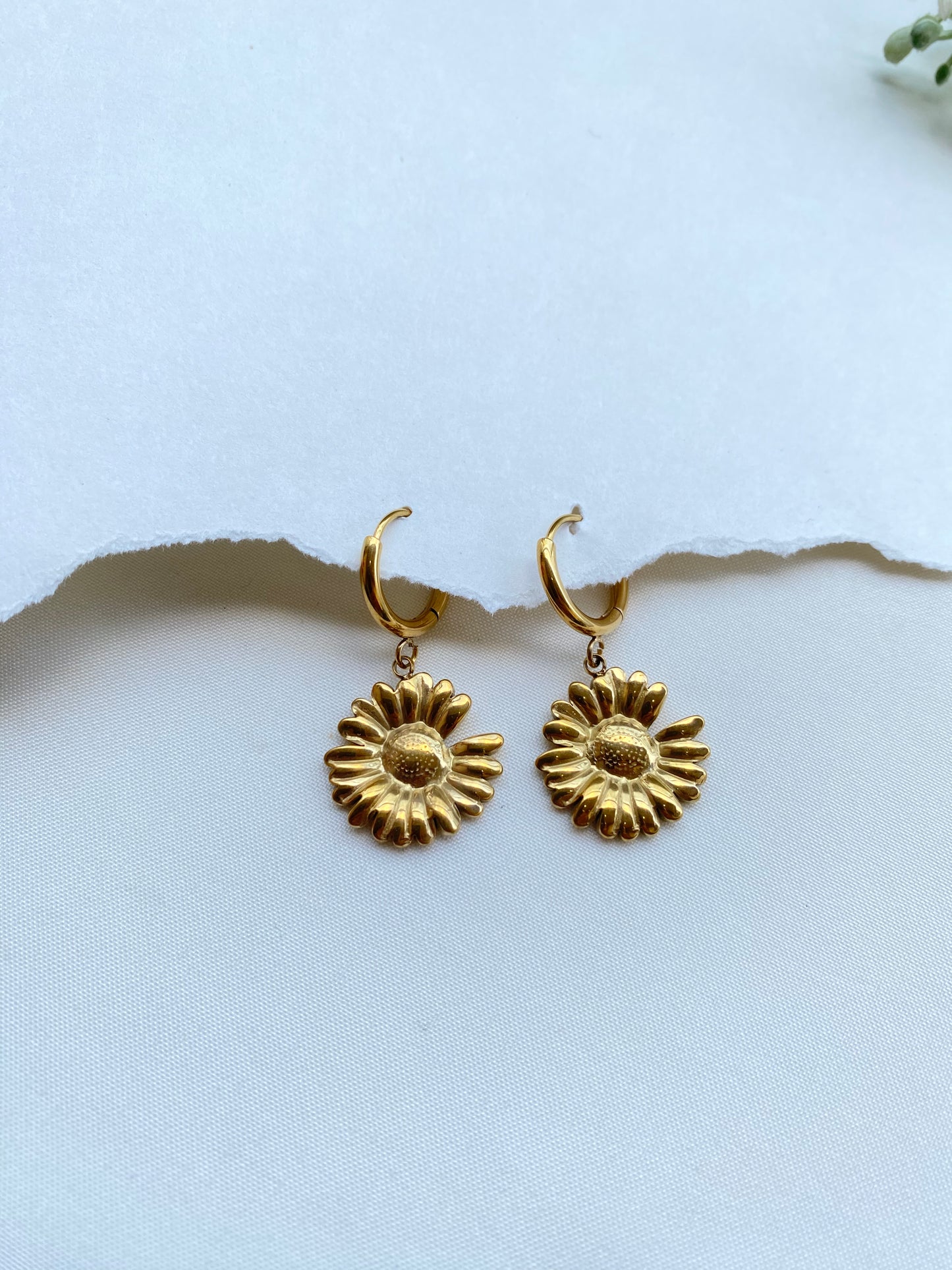 Sunflower Anti Tarnish Earrings