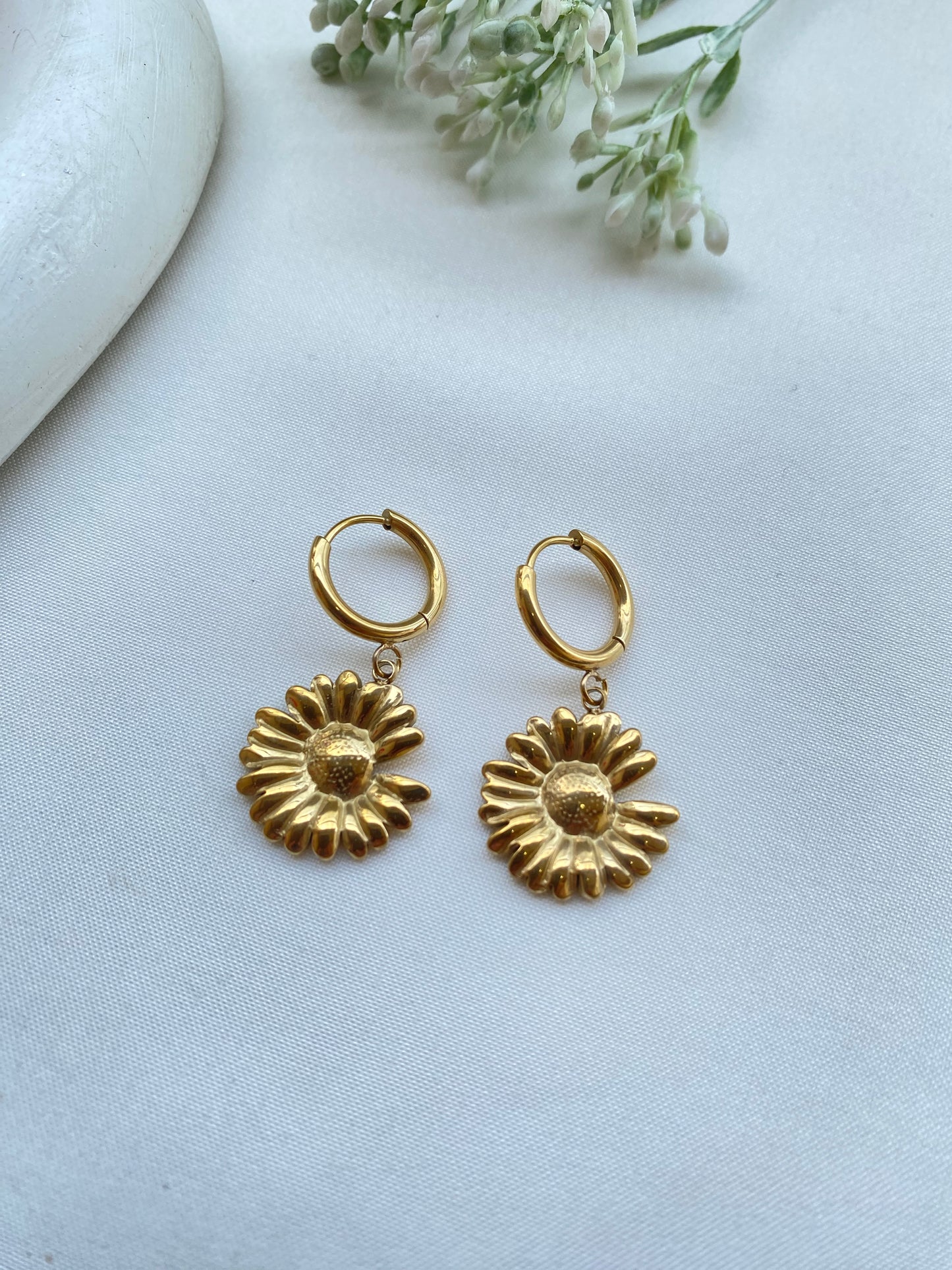 Sunflower Anti Tarnish Earrings