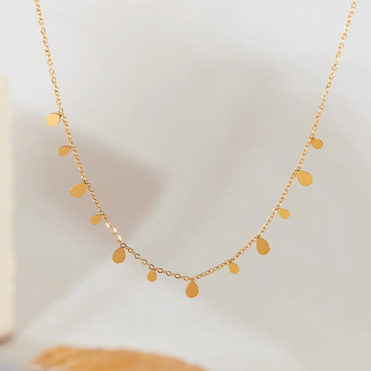 Minimalist Gold Droplet Necklace